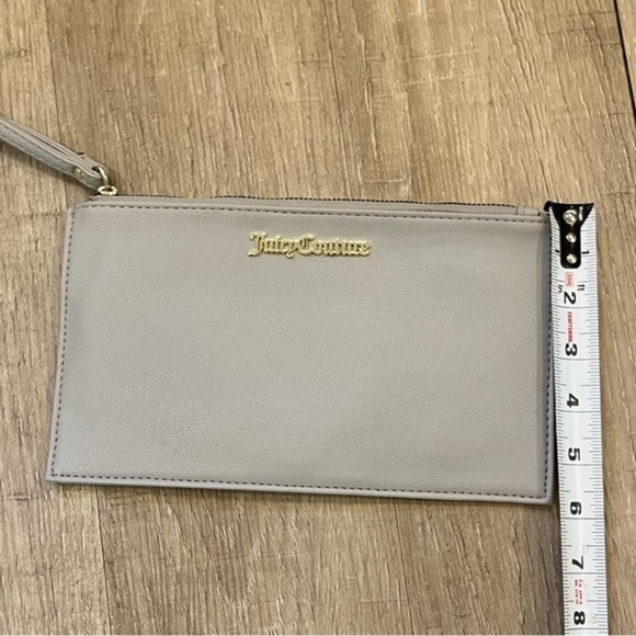 Juicy Couture Silver Wristlet Wallet Zippered Purse NWOT - Picture 11 of 15